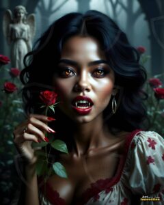 Vampire Princess – AI Dark Gothic Fairytale Art