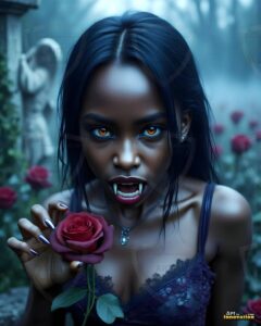 Vampire Princess – AI Dark Gothic Fairytale Art