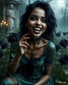 Vampire Princess – AI Dark Gothic Fairytale Art
