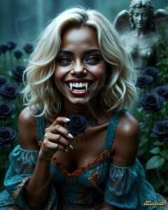 Vampire Princess – AI Dark Gothic Fairytale Art
