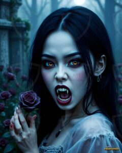 Vampire Princess – AI Dark Gothic Fairytale Art