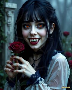 Vampire Princess – AI Dark Gothic Fairytale Art