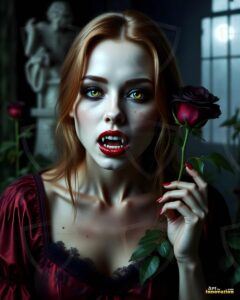 Vampire Princess – AI Dark Gothic Fairytale Art