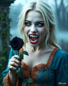 Vampire Princess – AI Dark Gothic Fairytale Art