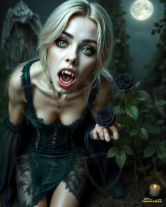 Vampire Princess – AI Dark Gothic Fairytale Art