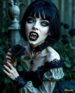 Vampire Princess – AI Dark Gothic Fairytale Art