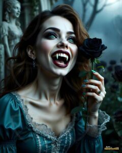 Vampire Princess – AI Dark Gothic Fairytale Art