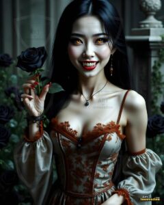 Vampire Princess – AI Dark Gothic Fairytale Art