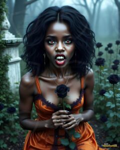 Vampire Princess – AI Dark Gothic Fairytale Art