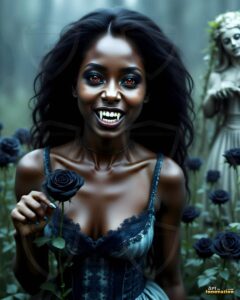 Vampire Princess – AI Dark Gothic Fairytale Art