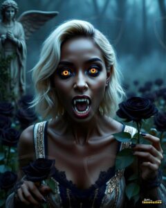 Vampire Princess – AI Dark Gothic Fairytale Art