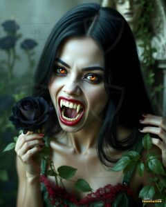 Vampire Princess – AI Dark Gothic Fairytale Art