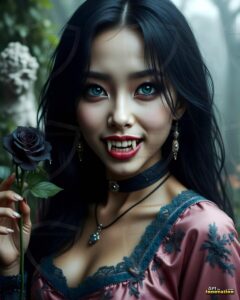 Vampire Princess – AI Dark Gothic Fairytale Art