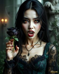Vampire Princess – AI Dark Gothic Fairytale Art