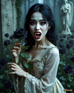 Vampire Princess – AI Dark Gothic Fairytale Art