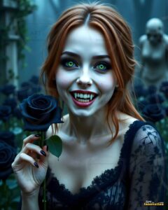 Vampire Princess – AI Dark Gothic Fairytale Art