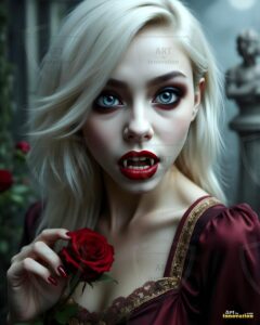 Vampire Princess – AI Dark Gothic Fairytale Art