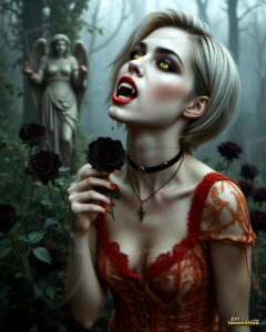 Vampire Princess – AI Dark Gothic Fairytale Art