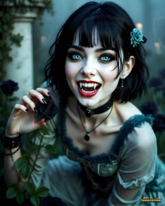 Vampire Princess – AI Dark Gothic Fairytale Art
