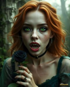 Vampire Princess – AI Dark Gothic Fairytale Art