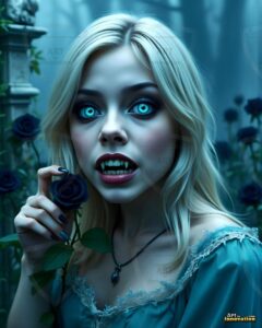 Vampire Princess – AI Dark Gothic Fairytale Art
