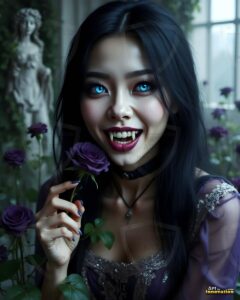Vampire Princess – AI Dark Gothic Fairytale Art