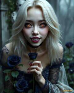 Vampire Princess – AI Dark Gothic Fairytale Art