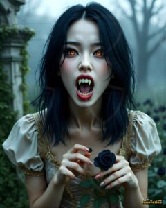 Vampire Princess – AI Dark Gothic Fairytale Art