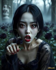 Vampire Princess – AI Dark Gothic Fairytale Art