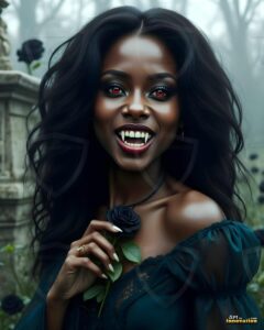 Vampire Princess – AI Dark Gothic Fairytale Art