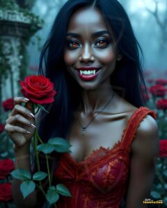 Vampire Princess – AI Dark Gothic Fairytale Art