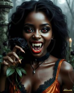 Vampire Princess – AI Dark Gothic Fairytale Art