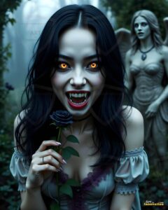 Vampire Princess – AI Dark Gothic Fairytale Art