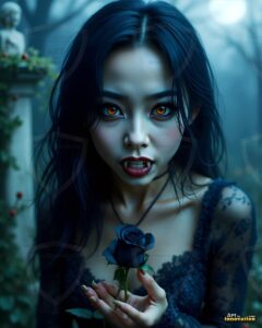 Vampire Princess – AI Dark Gothic Fairytale Art