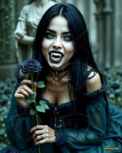 Vampire Princess – AI Dark Gothic Fairytale Art