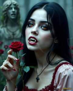 Vampire Princess – AI Dark Gothic Fairytale Art