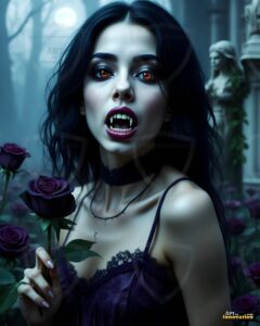 Vampire Princess – AI Dark Gothic Fairytale Art