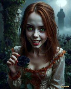 Vampire Princess – AI Dark Gothic Fairytale Art