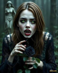 Vampire Princess – AI Dark Gothic Fairytale Art