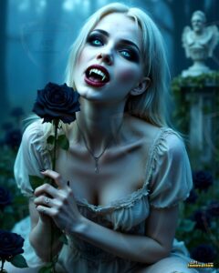 Vampire Princess – AI Dark Gothic Fairytale Art