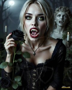 Vampire Princess – AI Dark Gothic Fairytale Art