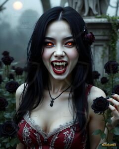 Vampire Princess – AI Dark Gothic Fairytale Art