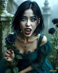 Vampire Princess – AI Dark Gothic Fairytale Art