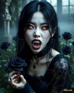 Vampire Princess – AI Dark Gothic Fairytale Art
