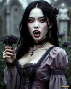 Vampire Princess – AI Dark Gothic Fairytale Art