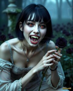 Vampire Princess – AI Dark Gothic Fairytale Art