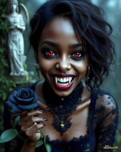 Vampire Princess – AI Dark Gothic Fairytale Art