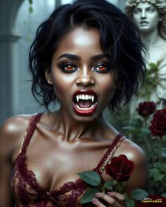 Vampire Princess – AI Dark Gothic Fairytale Art