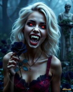 Vampire Princess – AI Dark Gothic Fairytale Art