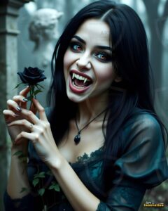 Vampire Princess – AI Dark Gothic Fairytale Art